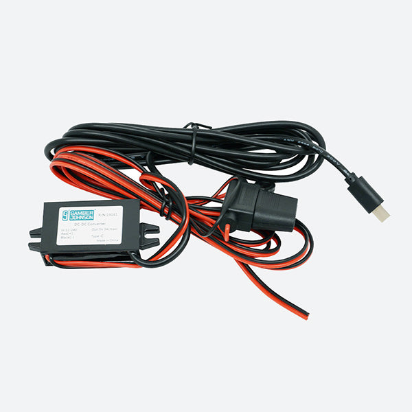 Gamber Johnson Power Supply 12-24 VDC 5V 3A Bare Wire USB-C 19161