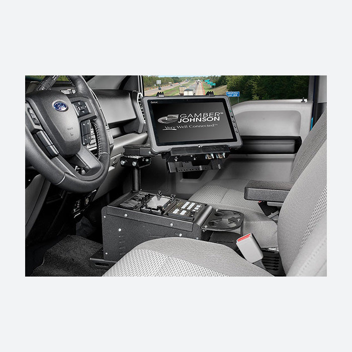 Gamber Johnson Ford F-150 Aluminum Body, Super Duty F-250 to F-550, and Expedition SSV Console Leg Kit 7160-0555