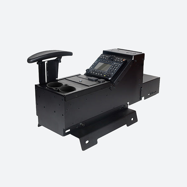 Gamber Johnson Chevrolet/GMC Truck and Full-Size SUV Console w Cup Holder Armrest and Wiring Chase 7170-0237-03