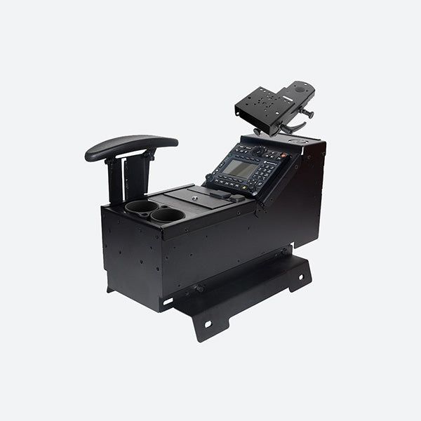 Gamber Johnson Chevrolet/GMC Truck and Full-Size SUV Console w Cup Holder Armrest and Mongoose Motion Attachment 7170-0237-05