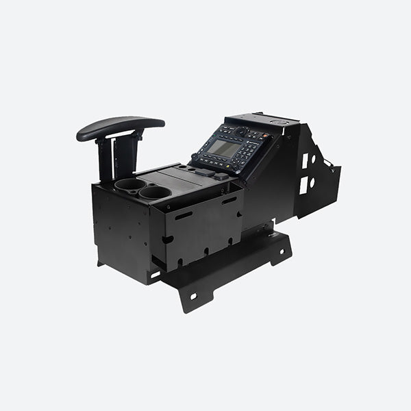 Gamber Johnson Chevrolet/GMC Truck and Full-Size SUV Console w Cup Holder Armrest USB/AUX Input Panel Pocket and Side Wings 7170-0237-08