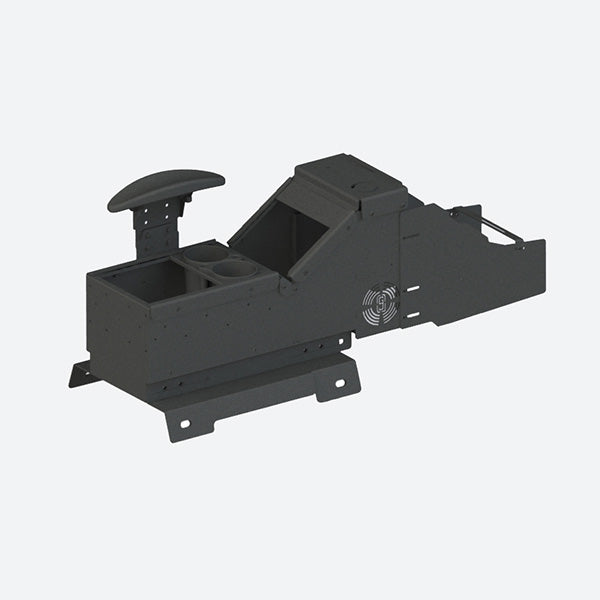 Gamber Johnson Chevrolet/GMC Truck and Full-Size SUV Console w Cup Holder Armrest USB/AUX Input Panel and Side Wings 7170-0237-09