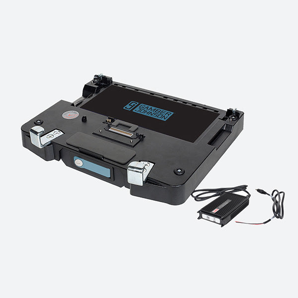 Gamber Johnson TOUGHBOOK 54/55 Dock w LIND 120W Auto Bare Wire Leads Power Supply Dual RF 7170-0251