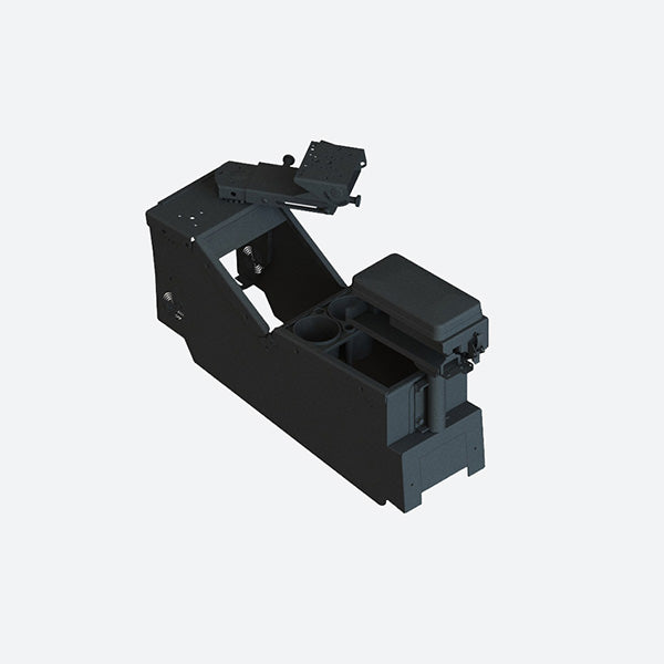 Gamber Johnson 2020+ Ford Police Interceptor Utility Low-Profile Console w Cup Holder Printer Armrest and 9-in. Locking Slide Arm 7170-0734-09