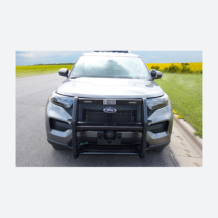 Gamber Johnson 2020 Ford Police Interceptor Utility Push Bumper Aluminum w Light Crossbar 7170-0736-04