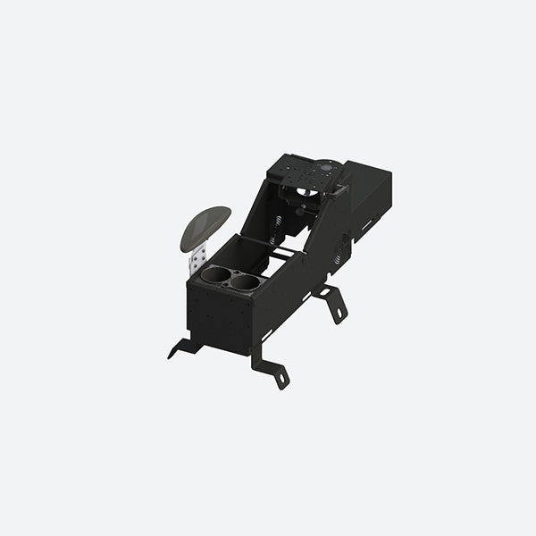 Gamber Johnson 2019+ Chevy Silverado, GMC Sierra 1500 Console w Internal Cup Holder Side Armrest Wiring Chase and Mongoose Motion Attachment 7170-0784-04