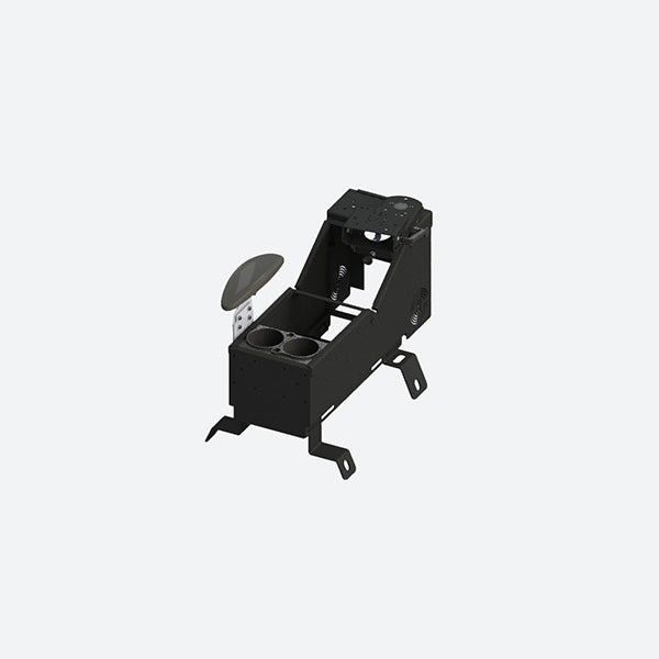 Gamber Johnson 2019+ Chevy Silverado/GMC Sierra 1500 Console w/ Internal Cup Holder Side Armrest and Mongoose Motion Attachment 7170-0784-05