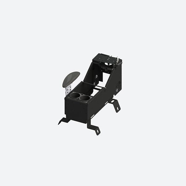 Gamber Johnson 2019+ Chevy Silverado, GMC Sierra 1500 Console w Internal Cup Holder Side Armrest and 6 Locking Slide Arm 7170-0784-06