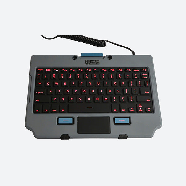 Gamber Johnson Rugged Lite Backlit Keyboard and Quick Release Keyboard Cradle 7170-0817-01