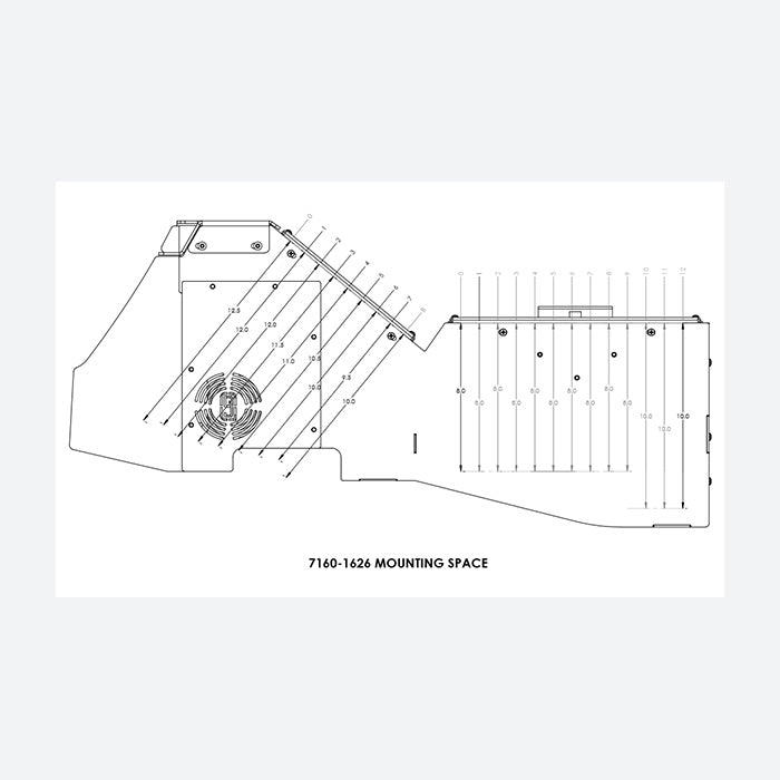 Gamber Johnson 2021+ Ford F150, 2023+ F250-550 Wide Body Console Cup Holder and Rear Armrest 7170-0882-01