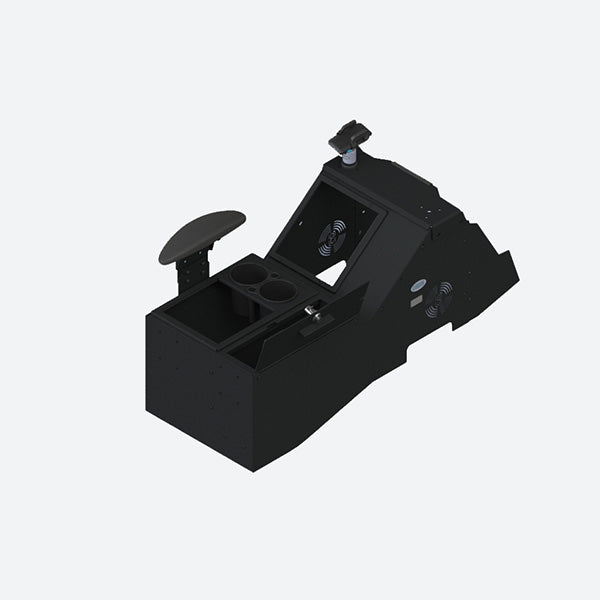 Gamber Johnson 2021+ Ford F150, 2023+ F250-550 Wide Body Console Cup Holder and Side Armrest 7170-0882-03