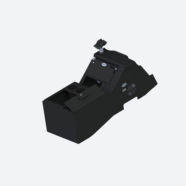 Gamber Johnson 2021+ Ford F150, 2023+ F250-550 Wide Body Console Printer Mount Cup Holder and Rear Armrest 7170-0883-01