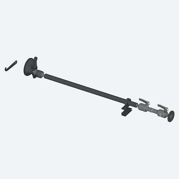 Gamber Johnson Suction Cup w Dash Support and Dog Bone w Round AMPS Plate 7170-0942