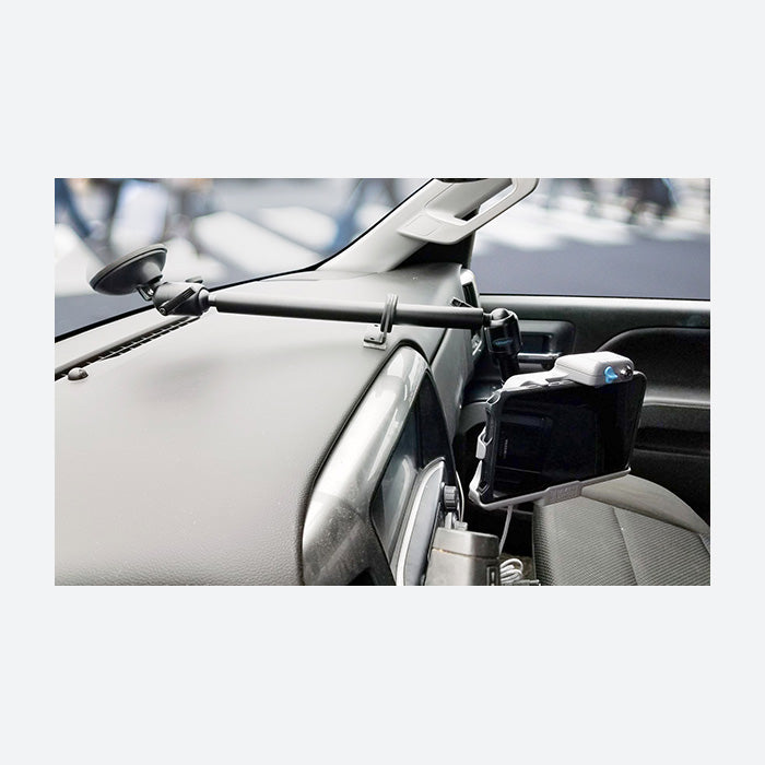 Gamber Johnson Suction Cup w Dash Support and Dog Bone w Round AMPS Plate 7170-0942