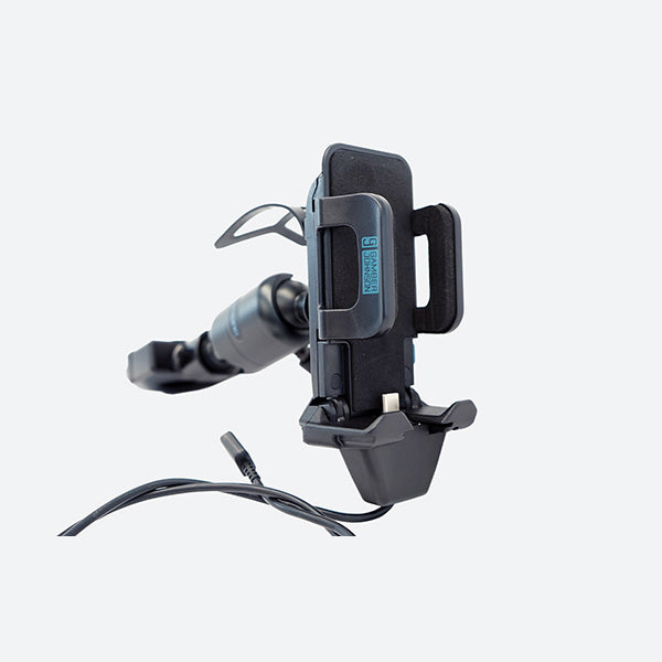 Gamber Johnson Universal Phone Charging Cradle w/ Zirkona Joiner and 7/8 Round Clamp 7170-0945