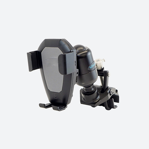 Gamber Johnson Wireless Charging Phone Cradle w/ Zirkona Joiner and Screw Clamp 7170-0957