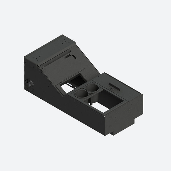 Gamber Johnson Universal Wide Body Console w/ Printer Mount Locking Storage and Cup Holder 7170-1006-03