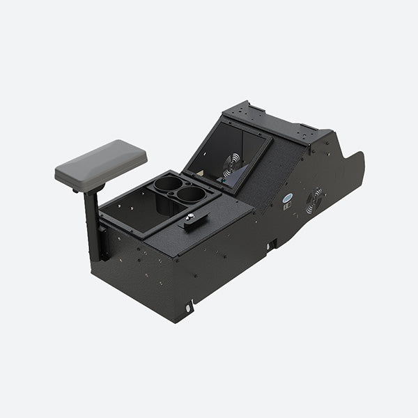 Gamber Johnson 2019+ Chevrolet Silverado Wide Body Console w/ Cup Holder and Tall Rear Armrest 7170-1062-01