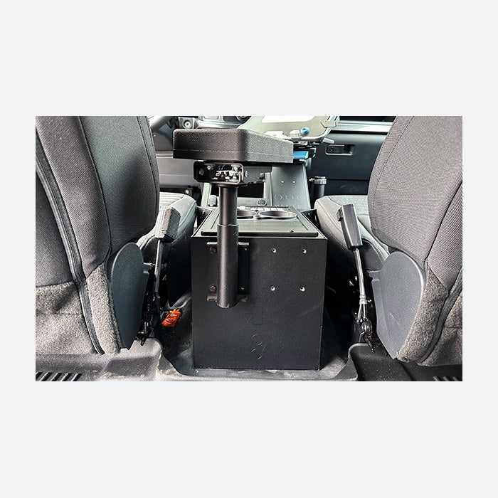Gamber Johnson 2021+ Ford F-150 Wide-To-Narrow Console w/ Printer Mount Cup Holder & Tall Armrest 7170-1078-01