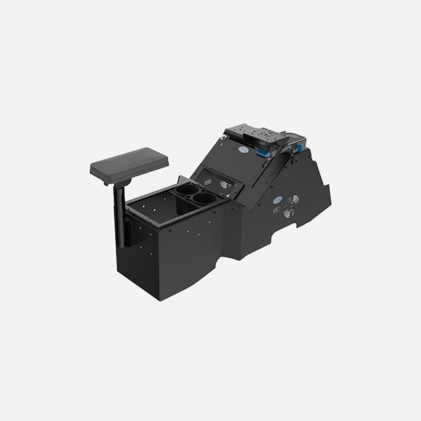 Gamber Johnson  Ford F-150 Wide-To-Narrow Console w/ Printer Mount Cup Holder Tall Armrest & Mongoose XLE 7170-1078-02