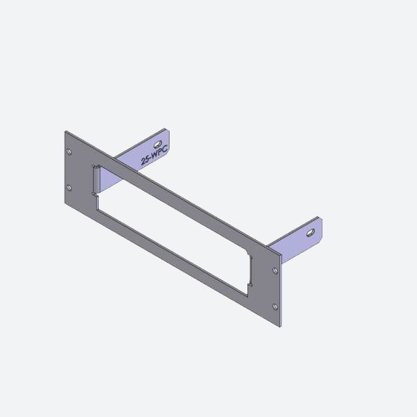 Havis 1-Piece Equipment Mounting Bracket, 2.5-in. Mounting Space, Fits Whelen PCCS9RW switch box C-EB25-WPC-1P