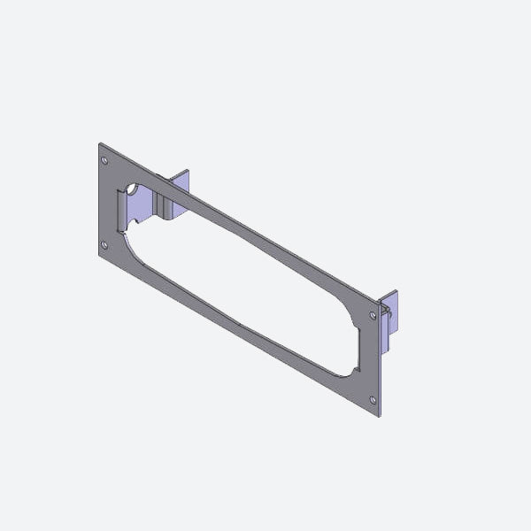 Havis 1-Piece Equipment Mounting Bracket, 3-in. Mounting Space, Fits Motorola CDM 750, 1250, 1550 Remote Radio Flush-Mounting C-EB30-CDR-1P