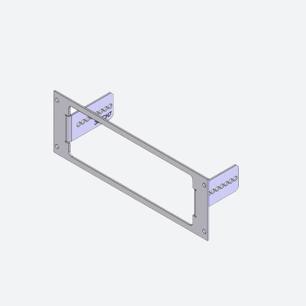 Havis 1-Piece Equipment Mounting Bracket, 3-in. Mounting Space, Fits M/A-COM CH-721 C-EB30-CH7-1P