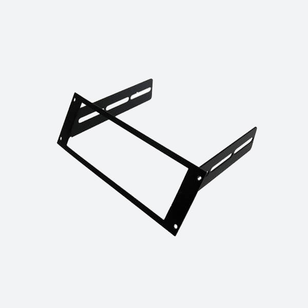 Havis Angled 1-Piece Equipment Mounting Angled Bracket, 3-in. Mounting Space, Fits Motorola Self-Contained Equipment C-EB30-MMT-1P-A
