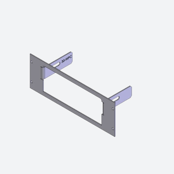 Havis 1-Piece Equipment Mounting Bracket, 3-in. Mounting Space, Fits Whelen Power Control Center C-EB30-WPC-1P