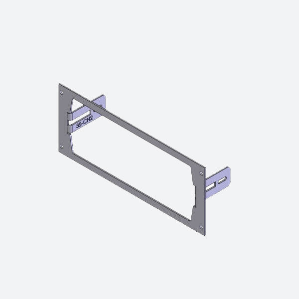 Havis 1-Piece Equipment Mounting Bracket, 3.5-in. Mounting Space, Fits Harris/L3Harris CH25 remote control head C-EB35-CH2-1P