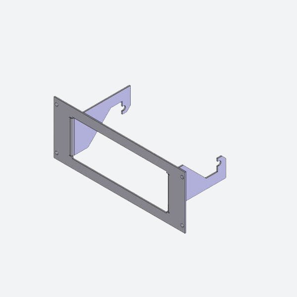 Havis 1-Piece Equipment Mounting Bracket, 3.5-in. Mounting Space, Fits Federal Signal PA-300 C-EB35-PA3-1P