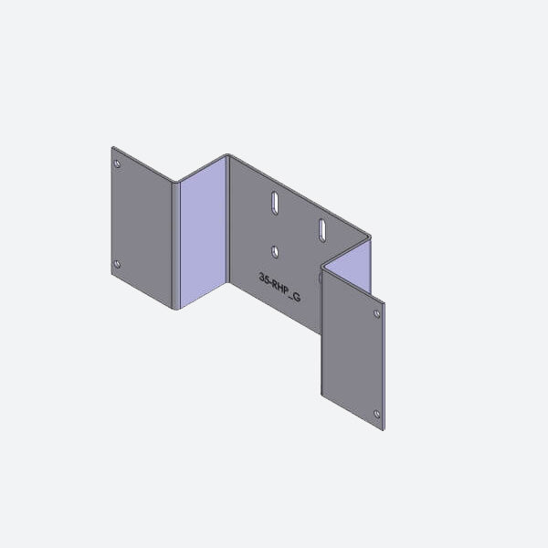 Havis 1-Piece Equipment Mounting Bracket, 3.5-in Mounting Space for AceK9 Control Head C-EB35-RHP-1P