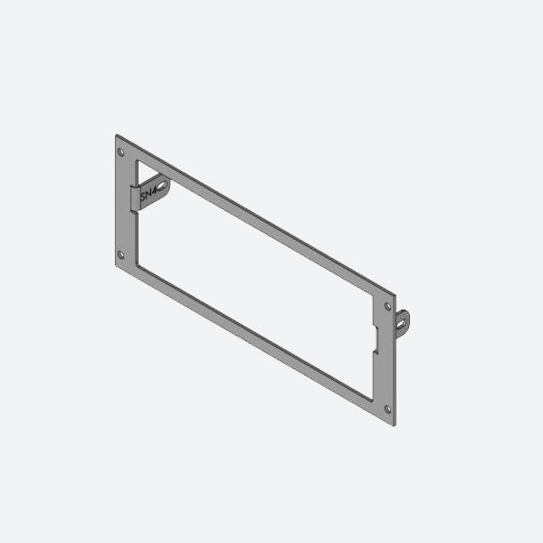 Havis 1-Piece Equipment Mounting Bracket, 3.5-in. Mounting Space, Fits SoundOff Signal Equipment C-EB35-SN4-1P
