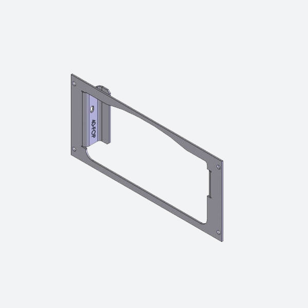 Havis 1-Piece Equipment Mounting Bracket, 4-in. Mounting Space, Fits Feniex C-4200 C-EB40-FOP-1P