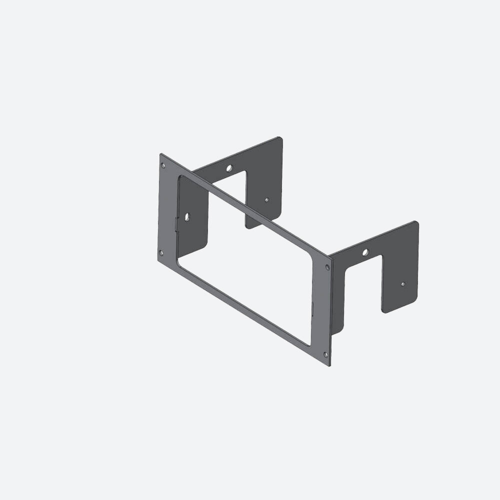 Havis 1-Piece Equipment Mounting Bracket, 4-in. Mounting Space, Fits Whelen Core-S Control System C-EB40-WCS-1P
