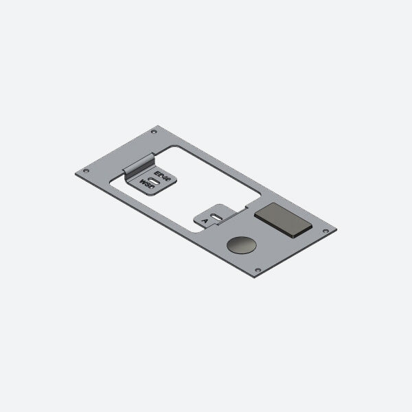 Havis 1-Piece Equipment Mounting Bracket, 4-in. Mounting Space, Fits Whelen Arges Remote Spotlight Control Head C-EB40-WSB-1P