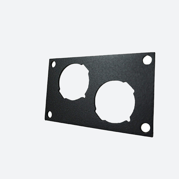 Havis Equipment Bracket for Wide VSW Consoles, Fits Single Lighter Plug and Single USB/Switch C-EBW20-LP1-USB-1P