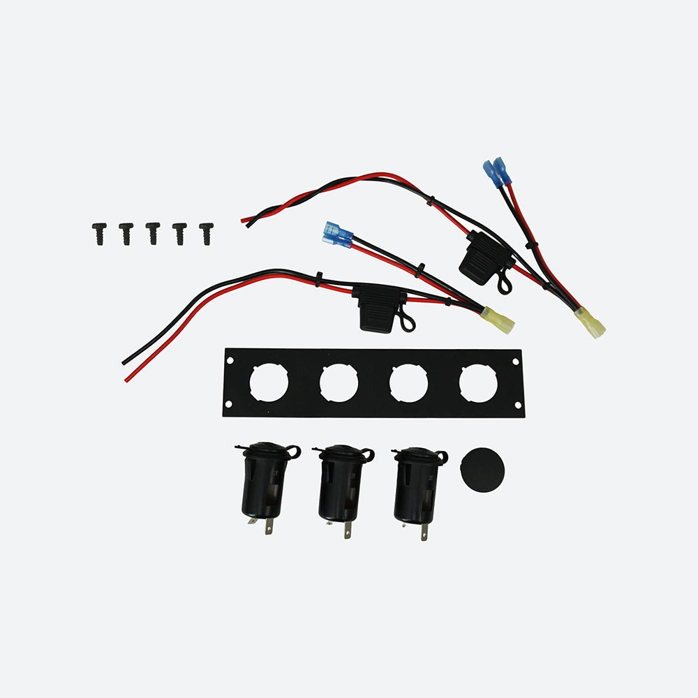 Havis Console Accessory Bracket Kit with 3 Lighter Plug Outlets C-LP-3