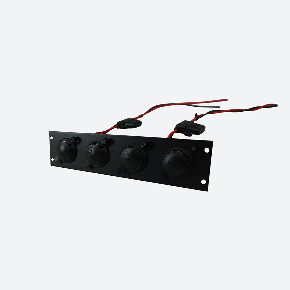 Havis Console Accessory Bracket Kit with 4 Lighter Plug Outlets C-LP-4