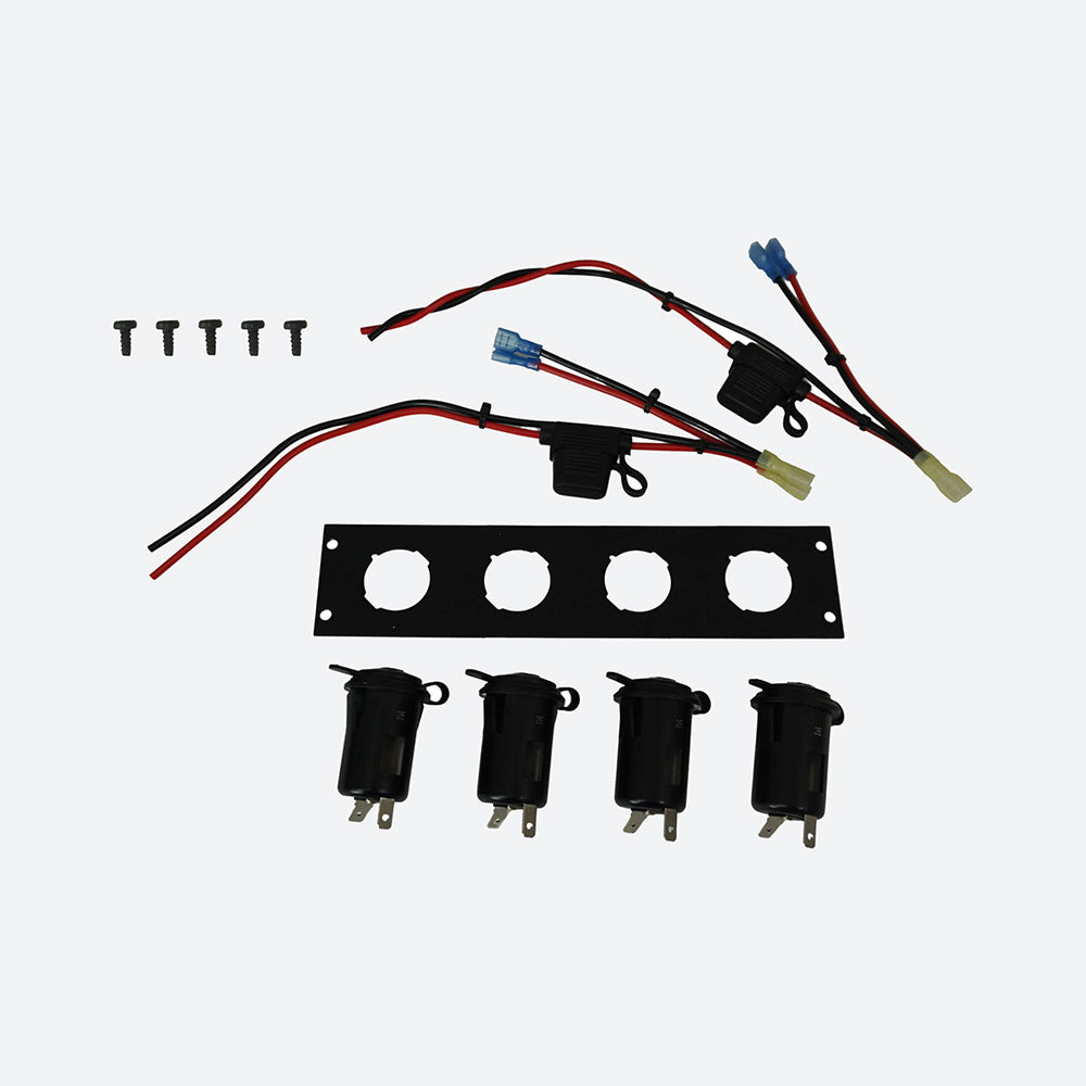 Havis Console Accessory Bracket Kit with 4 Lighter Plug Outlets C-LP-4