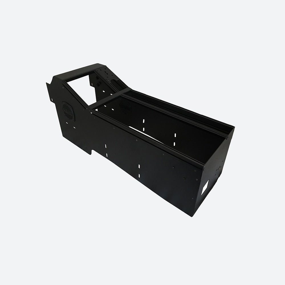 Havis Vehicle-Specific 32-in. Wide Angled Console for 2024-2025 Chevrolet Silverado – EV C-VSW-0824-SILV-EV