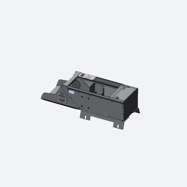 Havis Vehicle-Specific 19? Wide Flat Console With PocketJet 8 Printer Mount for 2019-2025 Chevrolet Silverado & GMC Sierra C-VSW-1900-SILV-PM-2