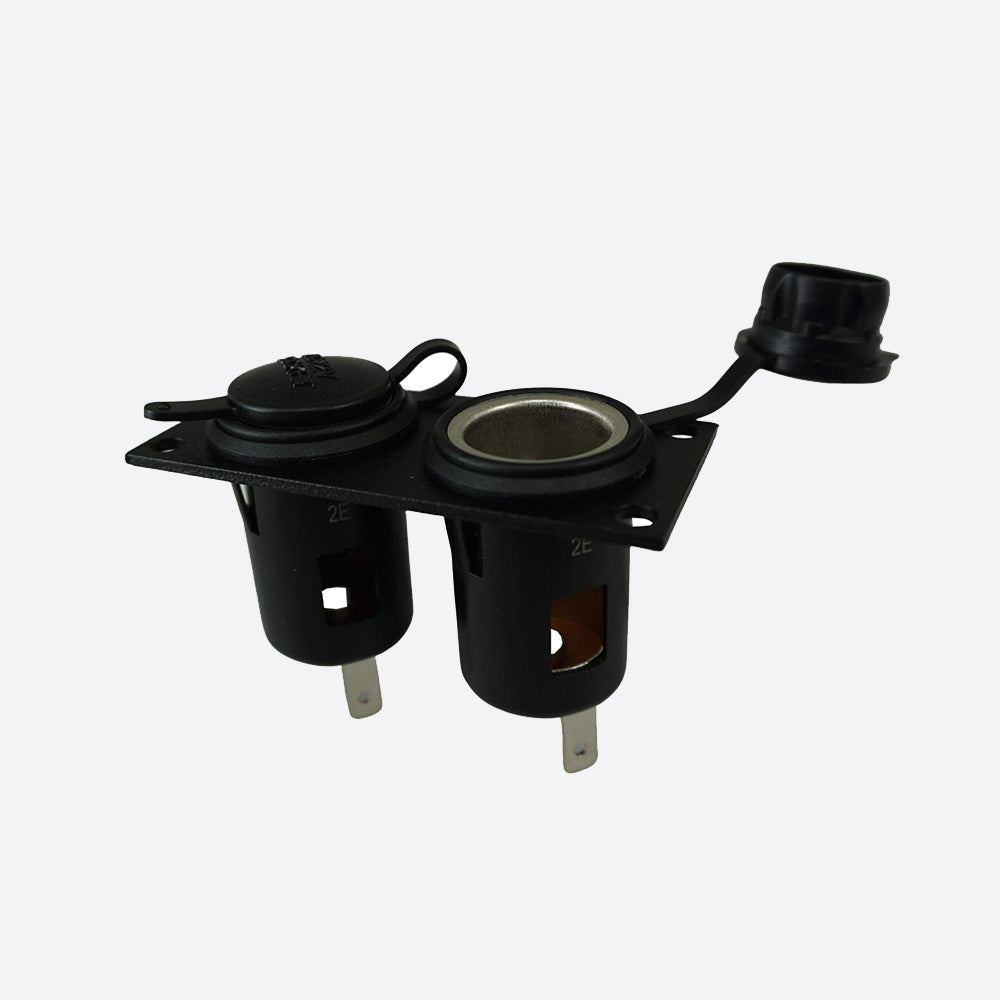 Havis Dual Lighter Plug Socket Bracket w/ 2 Lighter Plugs for Wide VSW Consoles C-W-LP2