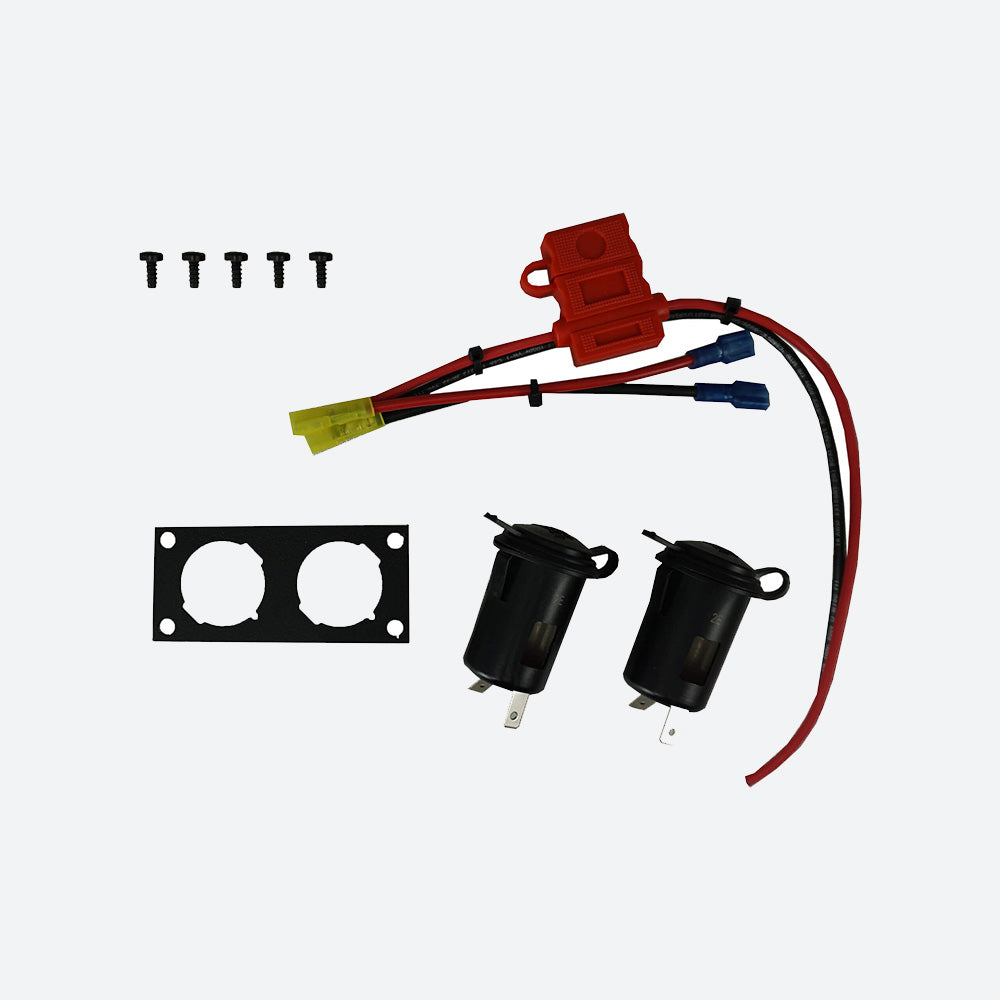 Havis Dual Lighter Plug Socket Bracket w/ 2 Lighter Plugs for Wide VSW Consoles C-W-LP2