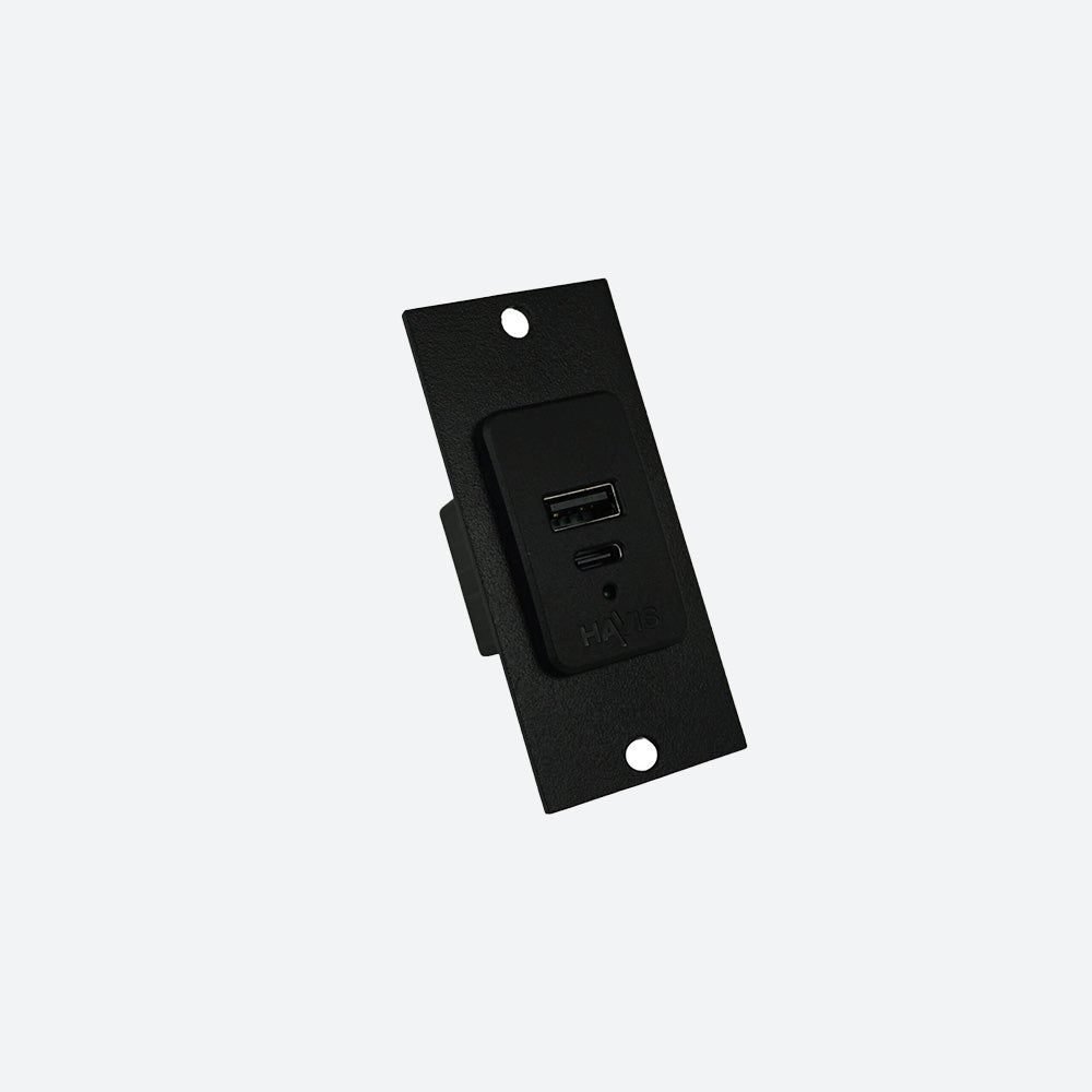 Havis Console Accessory Bracket Kit with 1 USB-C & USB Type A Dual Port Charger C-W-USB-1