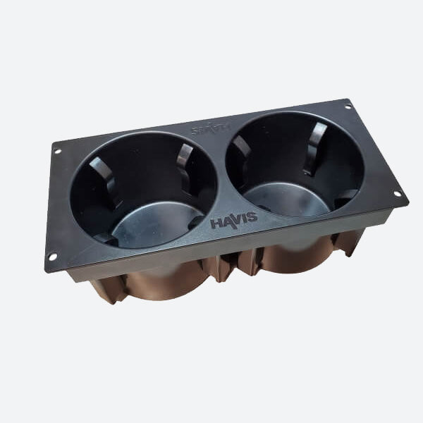 Havis Self-Adjusting Double Cup Holder (Fixed Mount) CUP2-1004