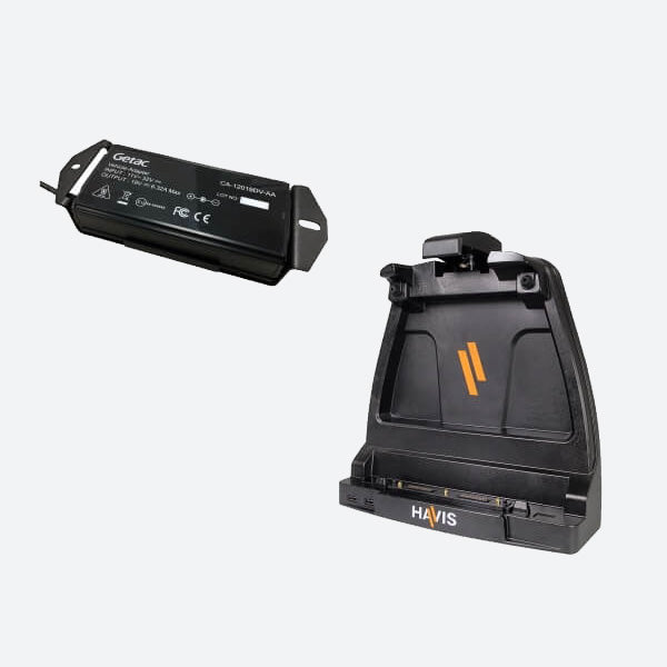 Havis Dock for Getac K120 with Tri RF and Lighter Plug Power Supply DS-GTC-902-3