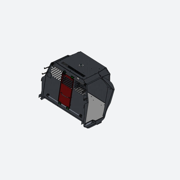 Havis Standard K9 Transport System For 2020-2025 Ford Interceptor Utility – Black K9-F28-1-B