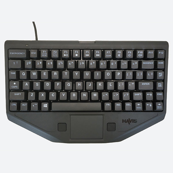 Havis Rugged Keyboard Havis Rugged Chiclet Style Keyboard with Emergency Key KB-1003