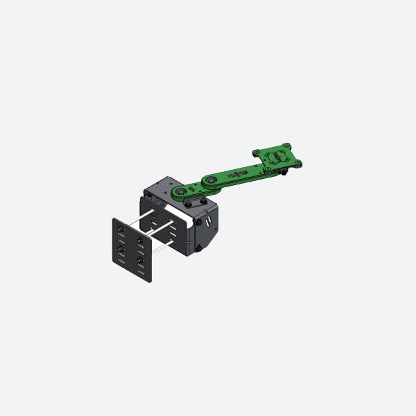 Havis Forklift Pillar Mount & Swivel Arm For Keyboards With 3-in. Base & 6-in. Extension MH-ARM-0306